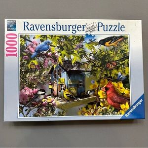 RAVENSBURGER 1000pc birds and birdhouse jigsaw puzzle